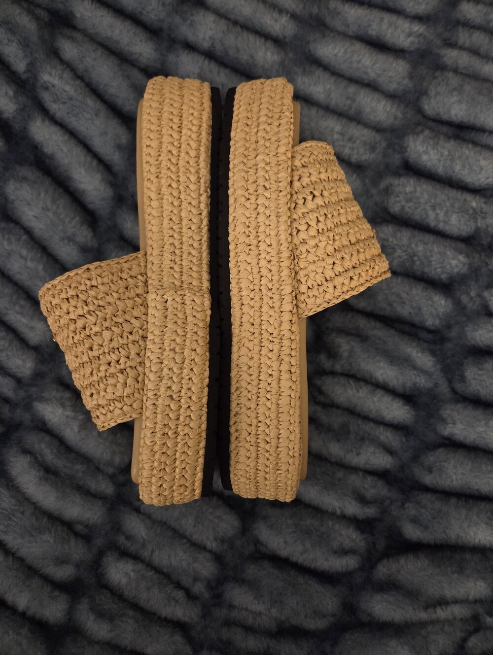 Prada Tan Raffia Slide Sandals - Women - Picture 4 of 4